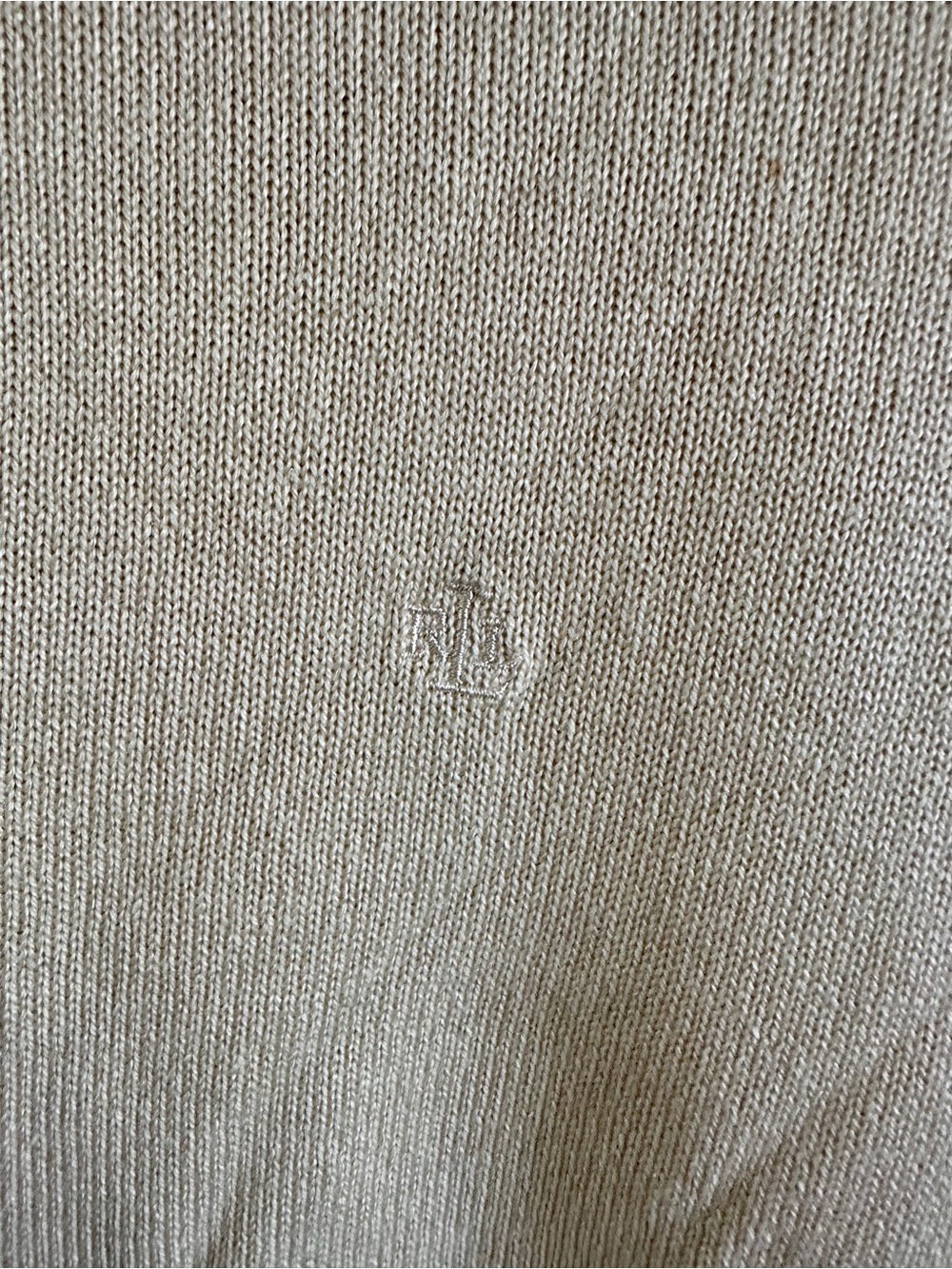 NWT Lauren Ralph Lauren Silk Cashmere Turtleneck Sweater Cream Size Large - Picture 4 of 11